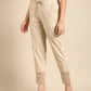 Beige Crochet Pants