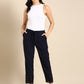 Navy Blue Crochet Pants