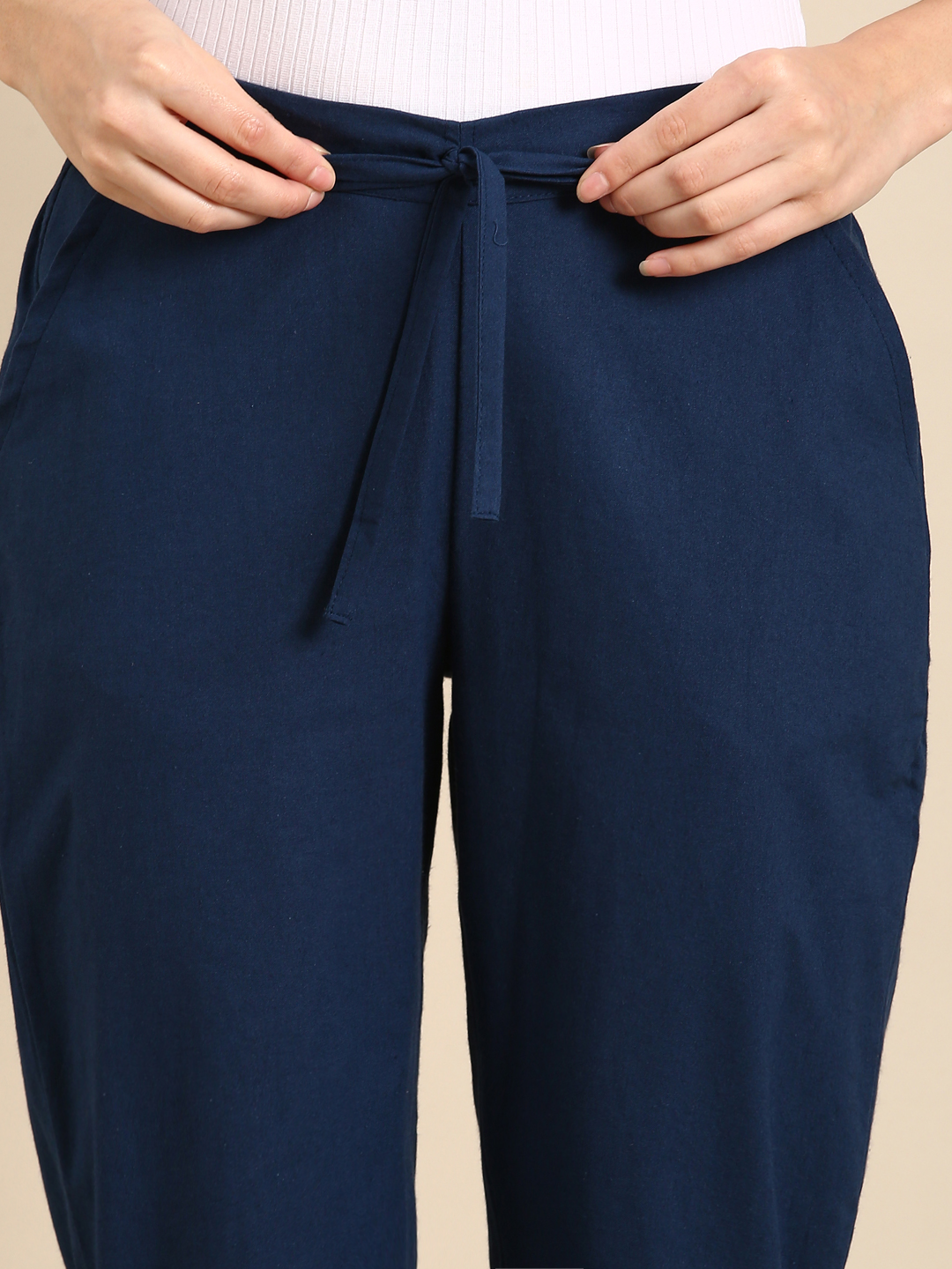 Peacock Blue Classic Pants